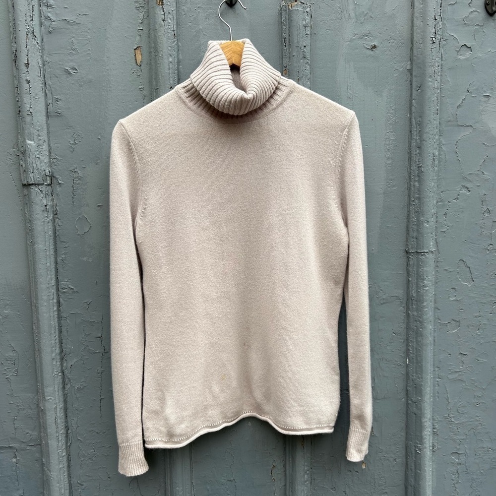 Lafayette 148 Cashmere Turtleneck Sweater, Small